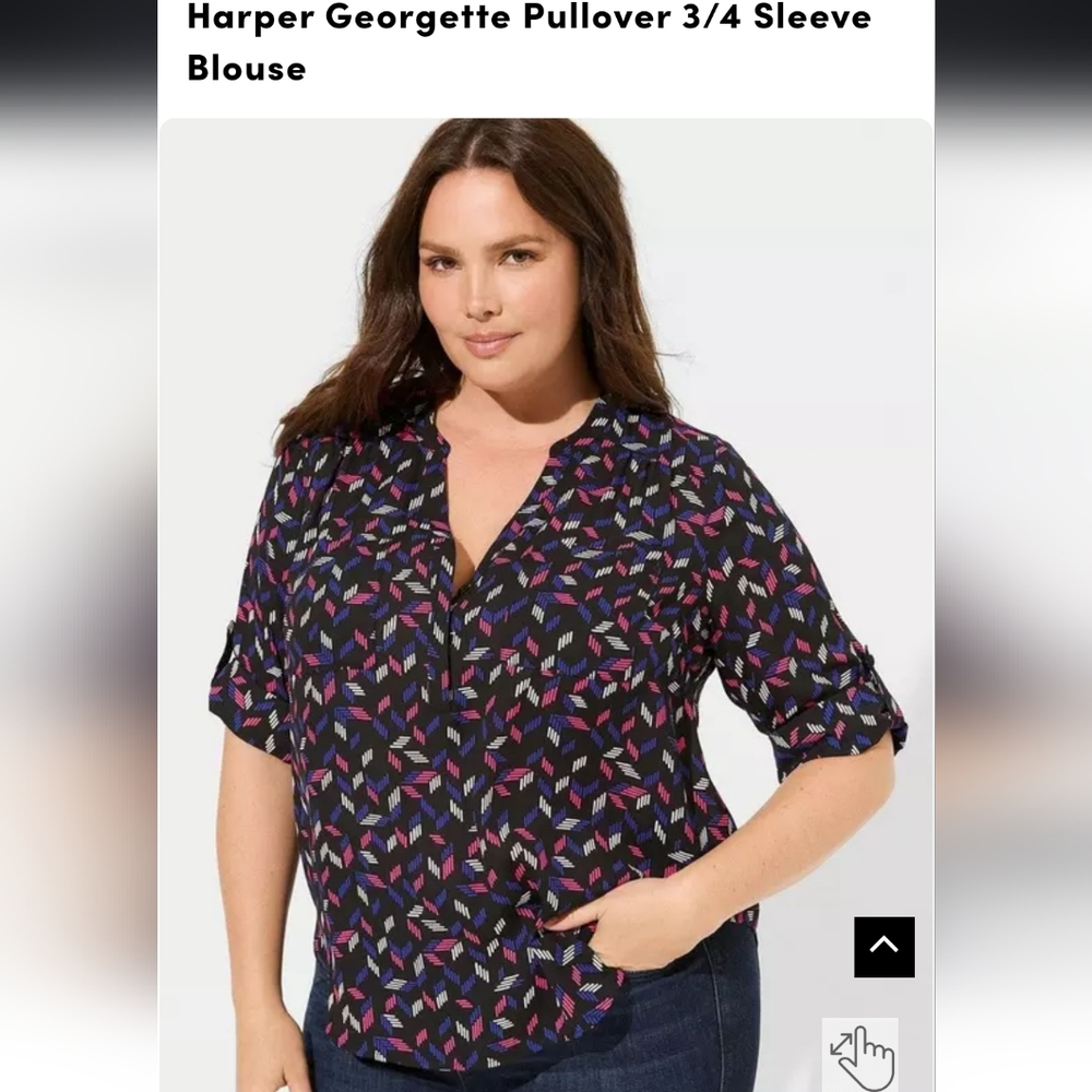Torrid Harper blouse, size 4